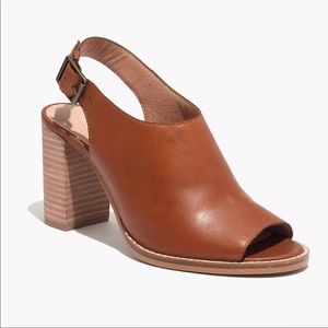 MADEWELL THE CARY SANDAL SIZE 10 GENUINE LEATHER ANKLE STRAP WITH BUCKLE